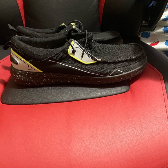 Hey Dude Shoes Hey Dudes Wally Sox Black And Lime Green Poshmark